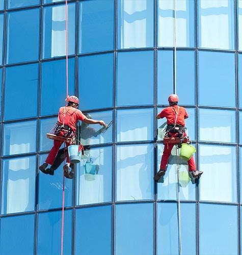 Мытье фасадов промальпинистами в Кстово